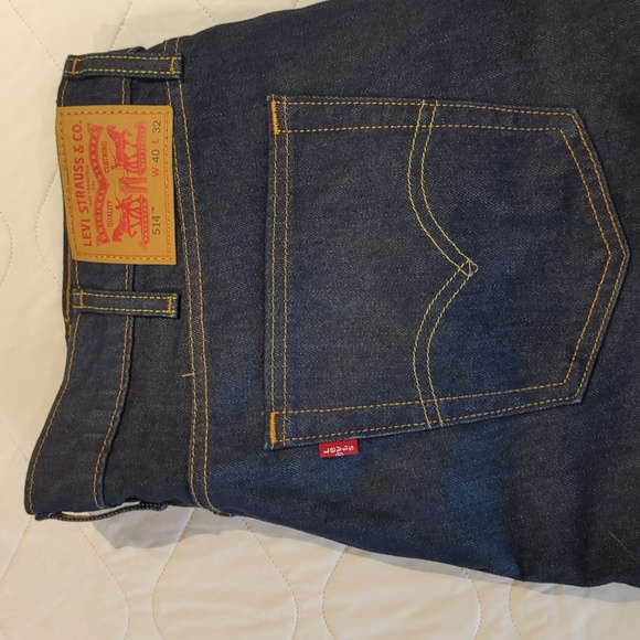 40x32 Levi's Red Tag Straight Leg Blue Jeans 514 - Picture 5 of 5